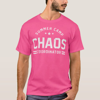 Camiseta Coordenador do Caos do Campo de Verão. Conselheiro