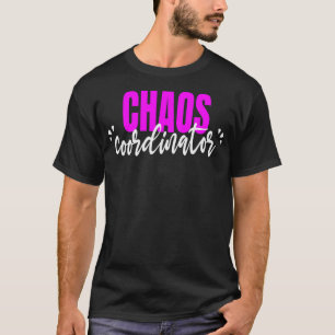 Camiseta Coordenador do Caos Professor-pai Engraçado