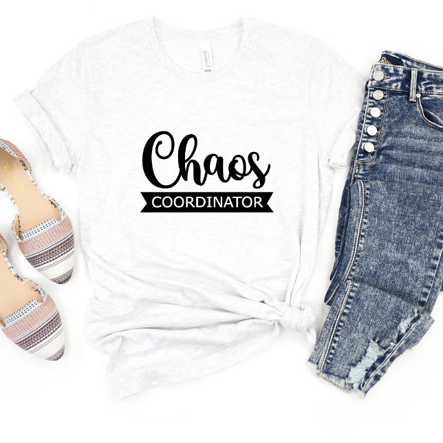 Camiseta Coordenador do Caos Sarcasm Meme T-shirt Engraçado (Criador carregado)