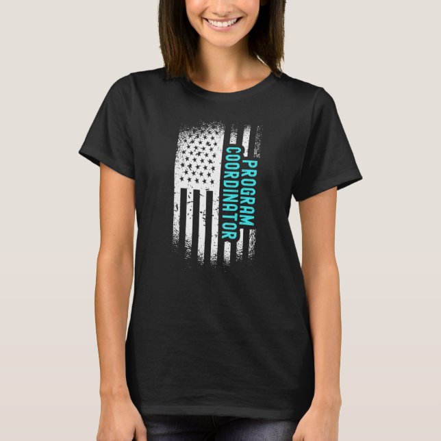 Camiseta Coordenador do Programa com Sinalizador Americano (Frente)