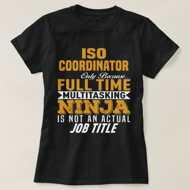 Camiseta Coordenador ISO (Frente do Design)