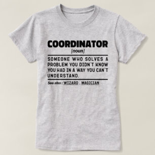 Camiseta Coordenador Noun Personalizado Presente Ideia Engr