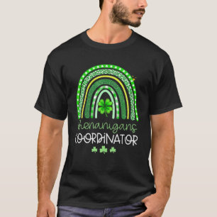 Camiseta Coordenador Shenanigans Dia de São Patrício Arco