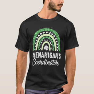 Camiseta Coordenador Shenanigans Dia de São Patrício Arco