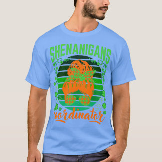 Camiseta Coordenador Shenanigans Funny Irish Teacher Rua Pa