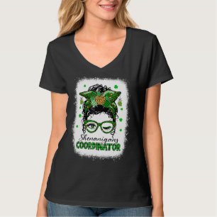 Camiseta Coordenador Shenanigans Messy Bun Saint Patricks D