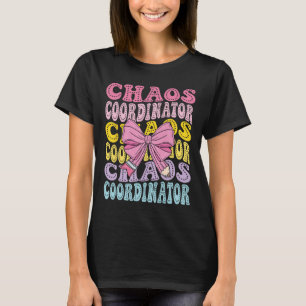 Camiseta Coordenadora de Caos Mãe Professora de Volta à Esc