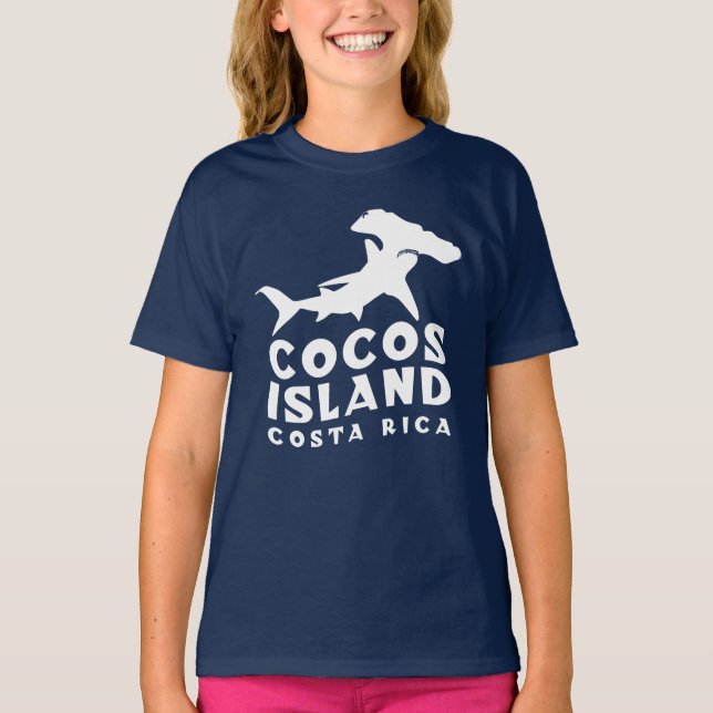 Camiseta Coos Island Costa Rica Tubarão Hammerhead (Frente)