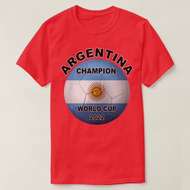 Camiseta Copa do Mundo Argentina de 2022 (Frente do Design)