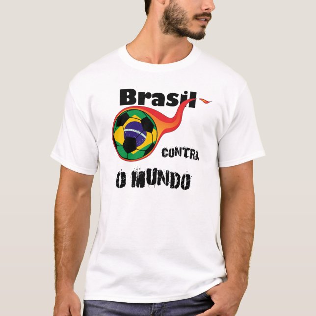 Camiseta Copa do Mundo - Brasil versus Mundo (Frente)