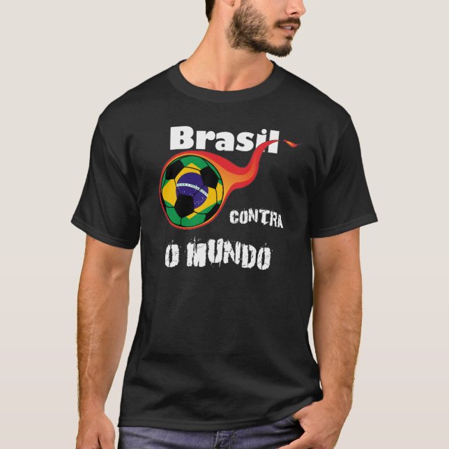 Camiseta Copa do Mundo - Brasil versus Mundo (Frente)