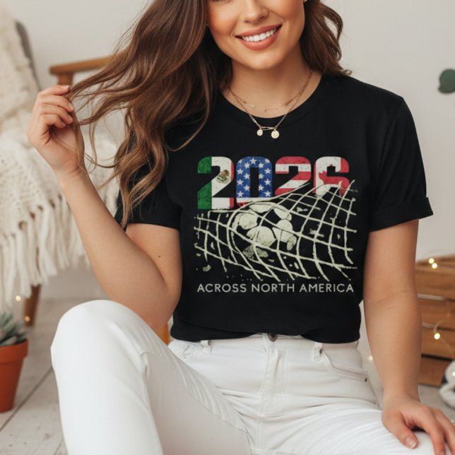 Camiseta Copa do Mundo de Futebol de 2026 da CONCACAF (2026 North America Soccer Shirt | Mexico USA Canada Football Fan Tournament Tee)