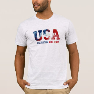 Camiseta Copa do Mundo de Futebol dos EUA Uma Nação Uma Equ