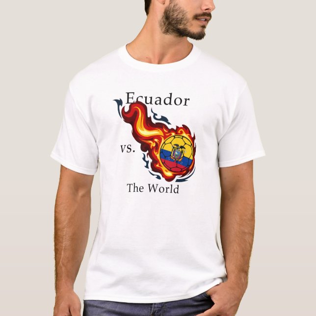 Camiseta Copa do Mundo - Equador vs. Mundo (Frente)