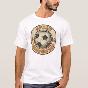 Camiseta Copa do Mundo Espanha 2026 Futebol Vintage Retro