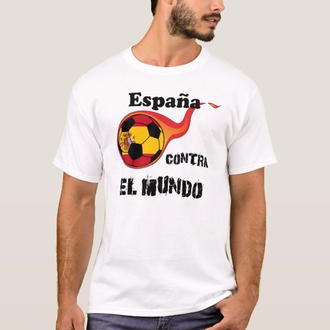 Camiseta Copa do Mundo - Espanha vs. Mundo (Frente)