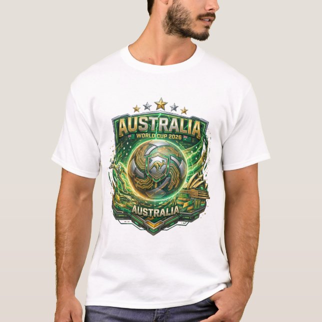 Camiseta Copa do Mundo FIFA 2026 - Austrália (Frente)