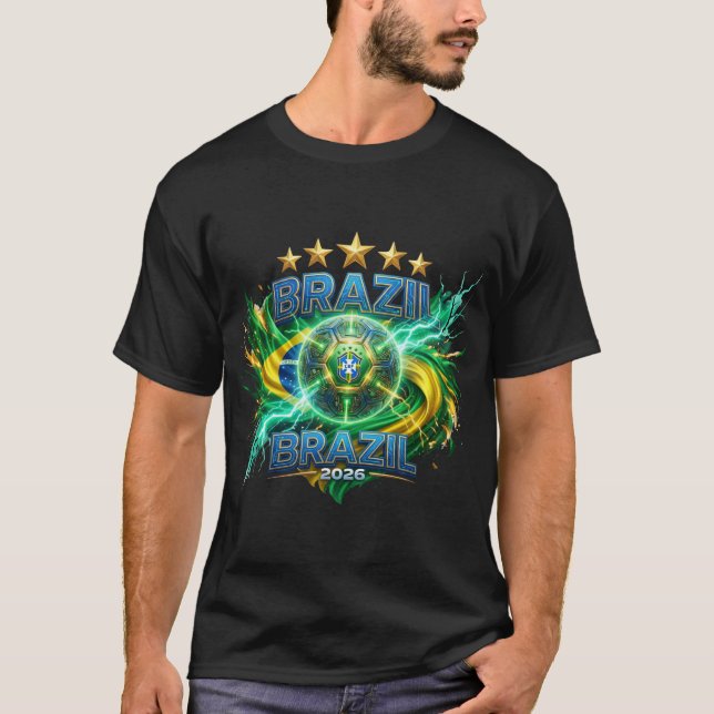 Camiseta Copa do Mundo FIFA 2026 - Brasil (Frente)