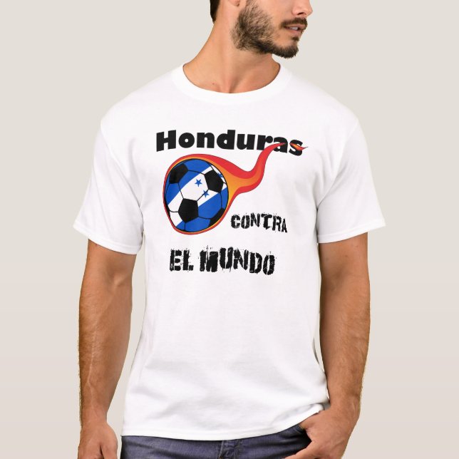 Camiseta Copa do Mundo - Honduras vs. Mundo (Frente)