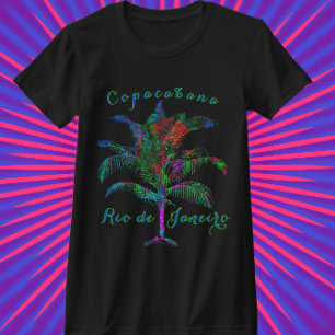 Camiseta Copacabana, Árvore Tropical de Palma Selvagem do R