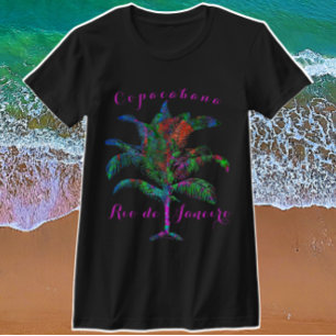 Camiseta Copacabana, Árvore Tropical de Palma Selvagem do R