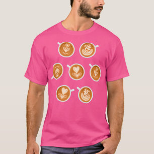 Camiseta Copas de arte em café