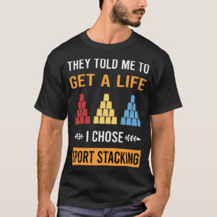 Camiseta Copas de velocidade de empilhamento de Taça de emp