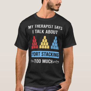 Camiseta Copas de velocidade de empilhamento de Taça de emp