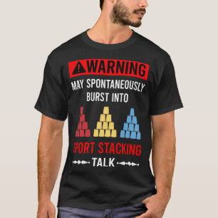 Camiseta Copas de velocidade de empilhamento de Taça de emp