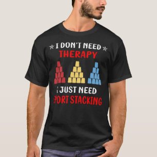 Camiseta Copas de velocidade de empilhamento de Taça de emp