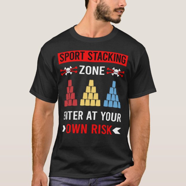 Camiseta Copas de velocidade de empilhamento de Taça de emp (Frente)