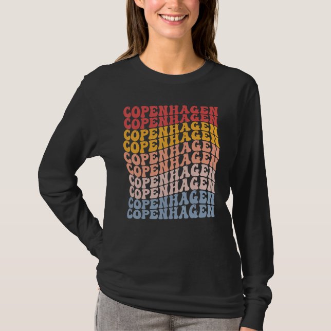 Camiseta Copenhagen City Groovy Retro (Frente)