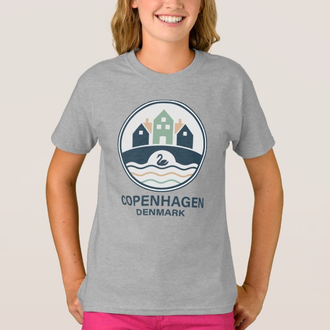 Camiseta Copenhagen Denmark Europe (Frente)