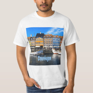 Camiseta Copenhagen Dinamarca Canal de Homes Nyhavn