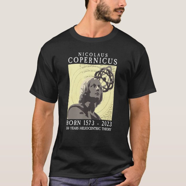Camiseta Copernicus 550th 1573 2023 Astronomy Solar System (Frente)