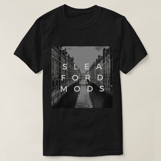 Camiseta Cópia Clássica do T-Shirt Sleaford Mods (Frente do Design)