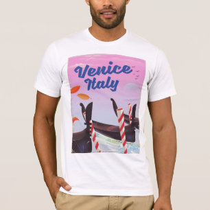 Camiseta Cópia das férias da gôndola de Veneza Italia