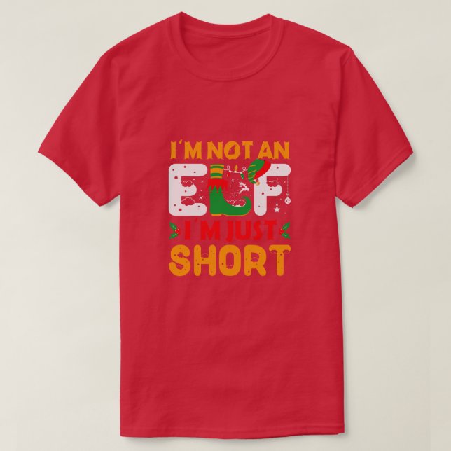 Camiseta Cópia de Im Não Sou Elf Apenas Um Pequeno Natal En (Frente do Design)