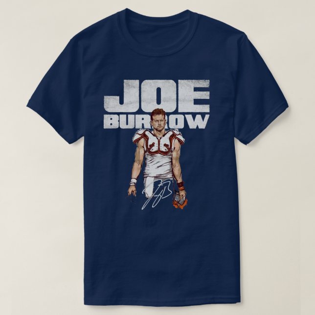 Camiseta Cópia de Joe Burrow para fãs de Cincinnati Bengals (Frente do Design)