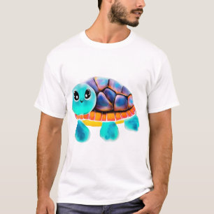 Camiseta Cópia de pintura em encaústica de tartaruga