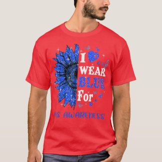 Camiseta Cópia de Sensibilização do Girassol do Coração Bri