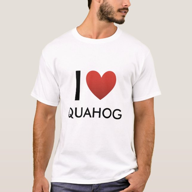 Camiseta Cópia do coração, I, QUAHOG (Frente)