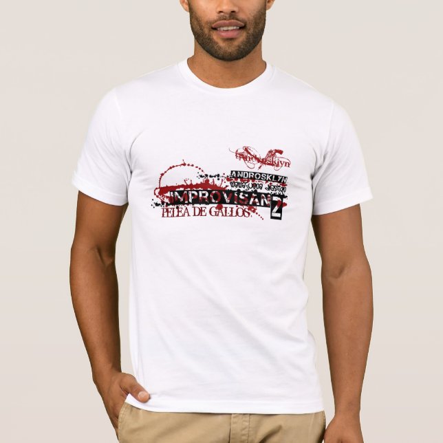 Camiseta Cópia do DESIGN IMPROVISAN2, bobina do po do tira (Frente)