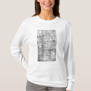 Camiseta Cópia do fac-símile de figuras geométricas
