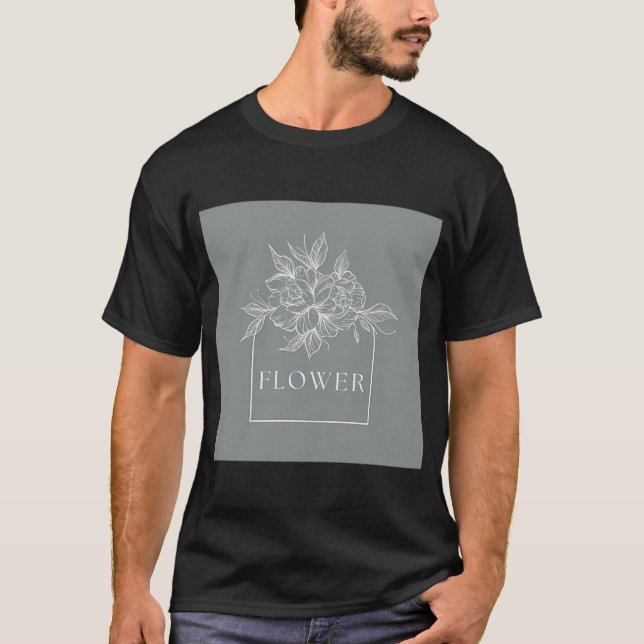 Camiseta Cópia Dos Vinhetas Da Flor (Frente)