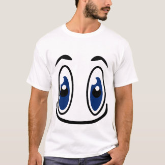 Camiseta Cópia googly dos olhos do design do t-shirt