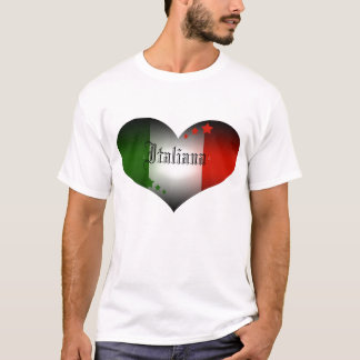 Camiseta cópia italiana do coração, Italiana