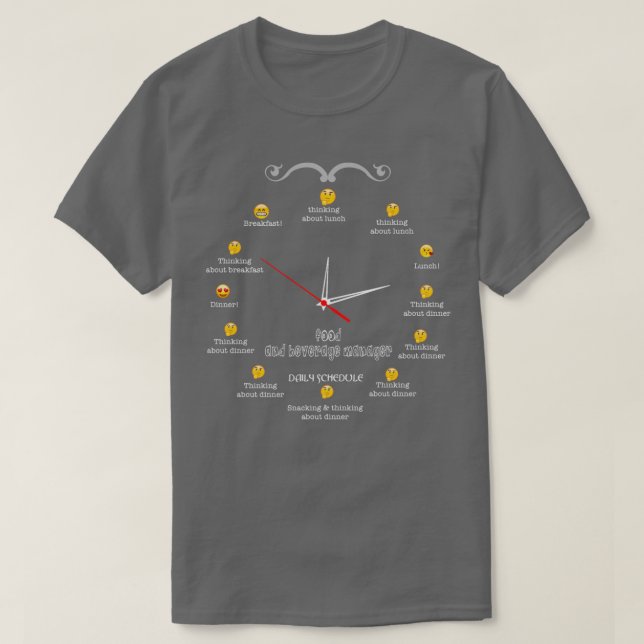 Camiseta Cópia NICE DESIGN 2017 DO COMIDA E BEVERAGE MANAGE (Frente do Design)
