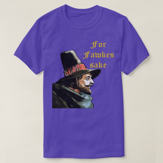 Camiseta Cópia para Fawkes Sake Bonfire Night Vetor Art (Frente do Design)