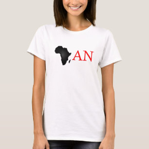 Camiseta cópia preta do africaAN